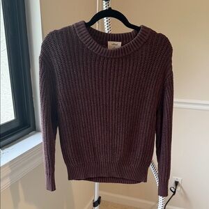 Wilfred Chunky Crewneck Sweater - Plum